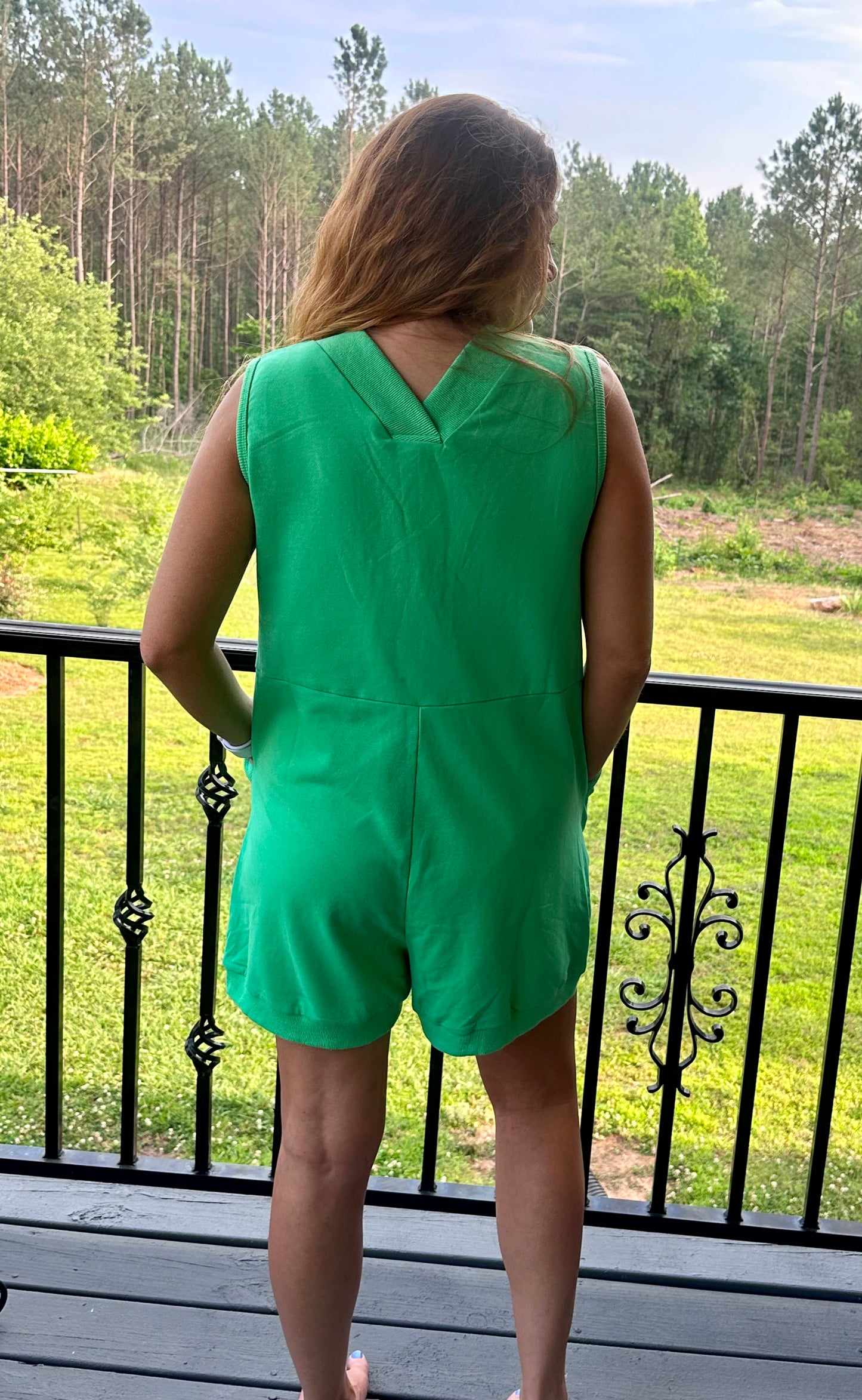 Breezy Green Romper